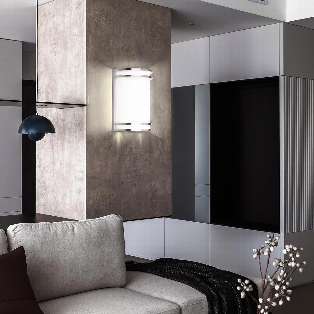 Indoor Wall Sconce, Half Cylinder Wall Light Fixture, 3000K 4000K 5000K Color...