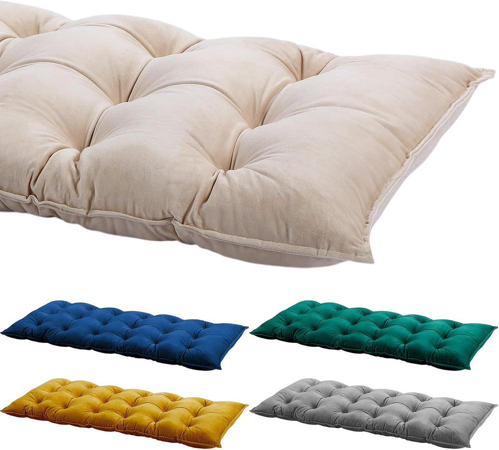 Drydiet Bench Cushion for Indoor Furniture 36x14 in Velvet Thicken Indoor Win...