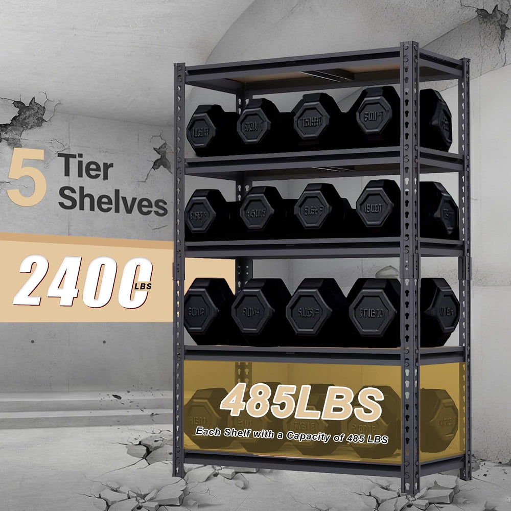 Garage Shelving Units, Storage Shelves Heavy Duty, 60", 2400LBS