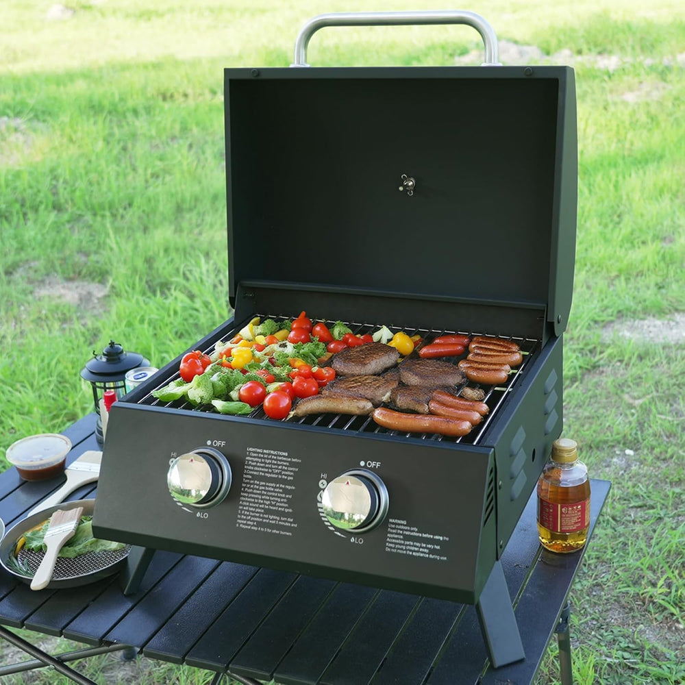 Gas Grills Propane 2-Burner Propane Grill, Asadores De Gas.18000 BTU barbecue...
