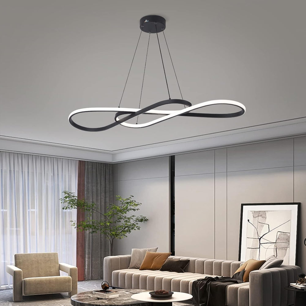 Modern LED dimmable Chandelier 45W Color Temperature 3000K-4000K-5000K Creati...