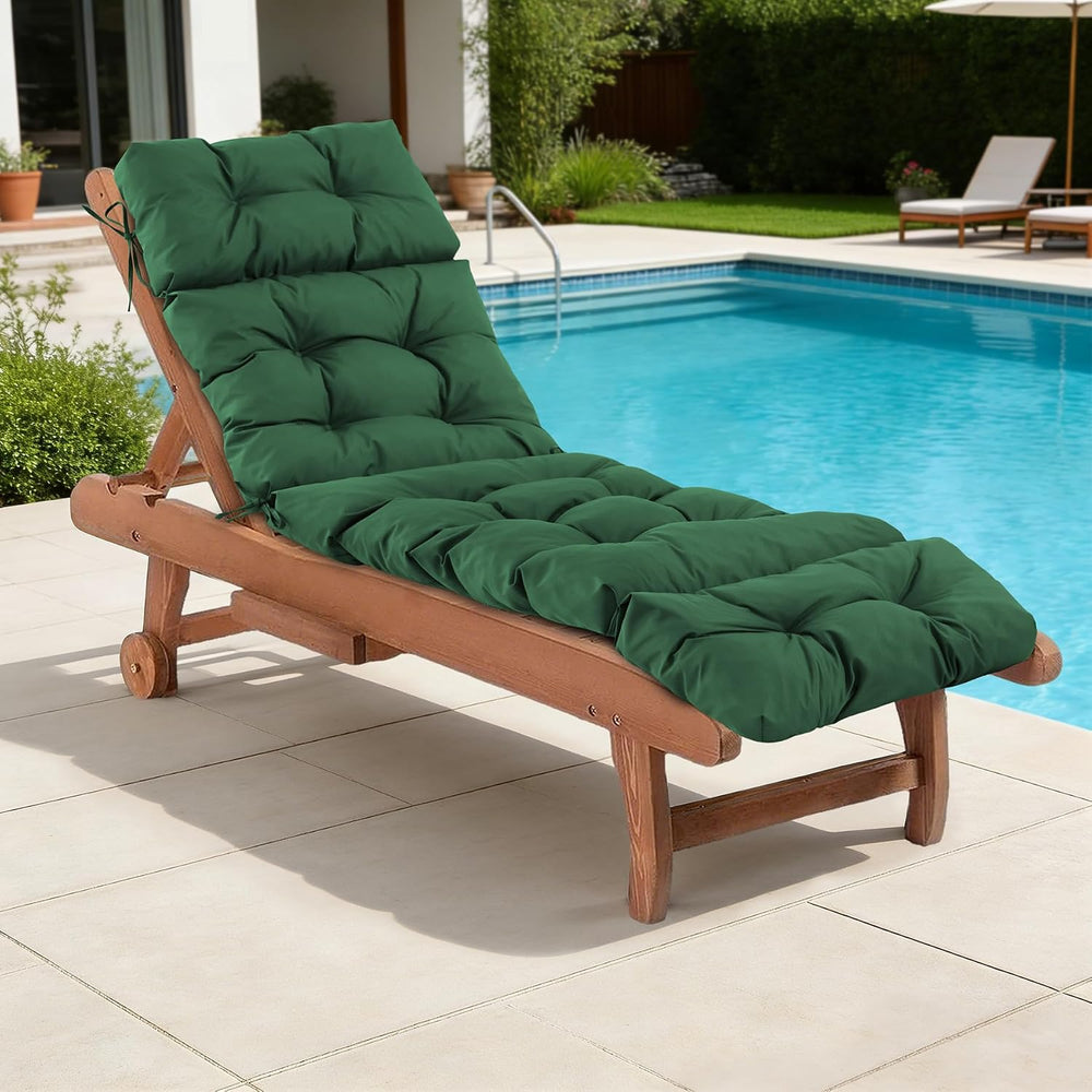Chaise Lounge Cushions Outdoor, Waterproof & Fade Resistant Patio Lounge ...