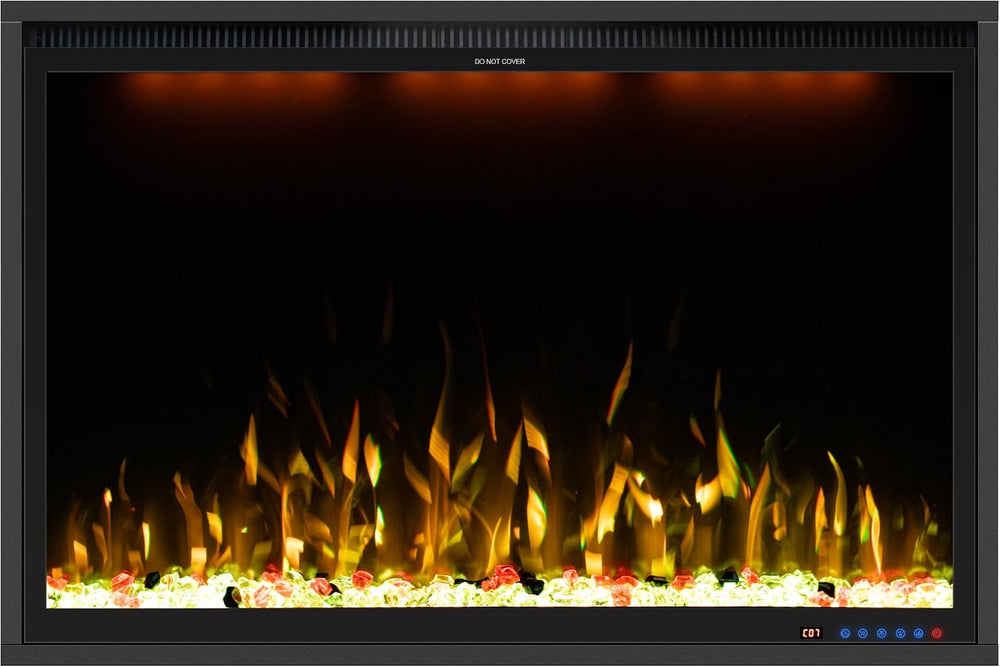 40'' WiFi- Enabled Electric Fireplace Inserts - Alexa & App Contr...