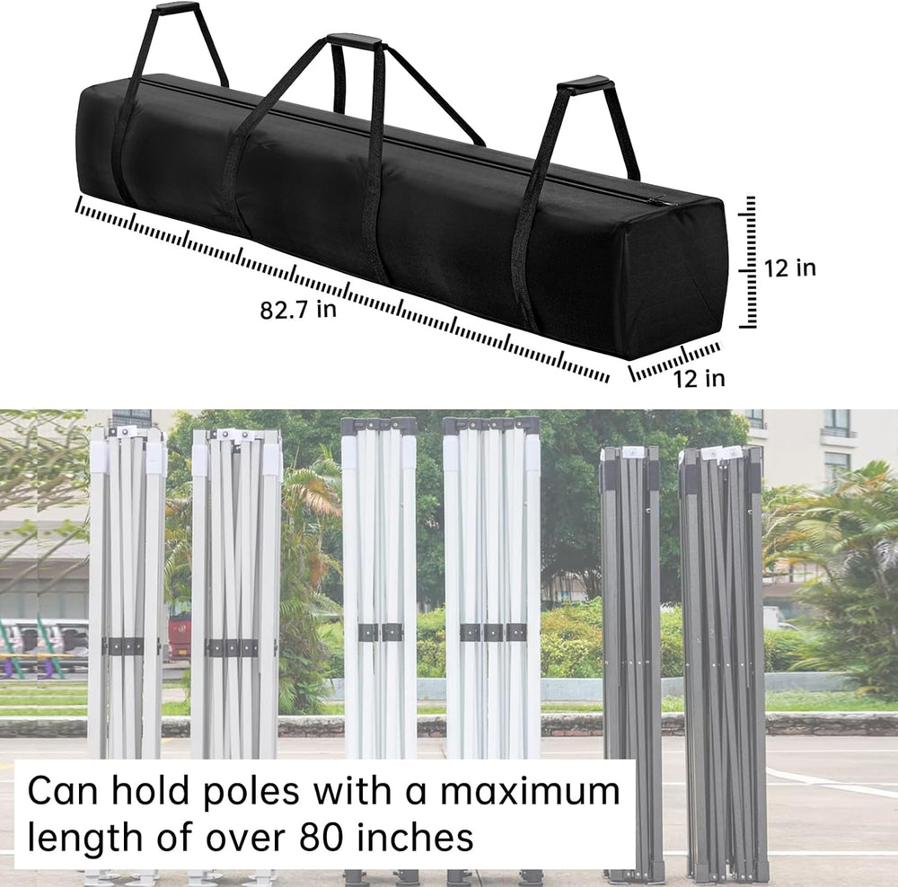 Large Tent Storage Bag - 83" L x 12" W - 600D High-Density Fabri Te...