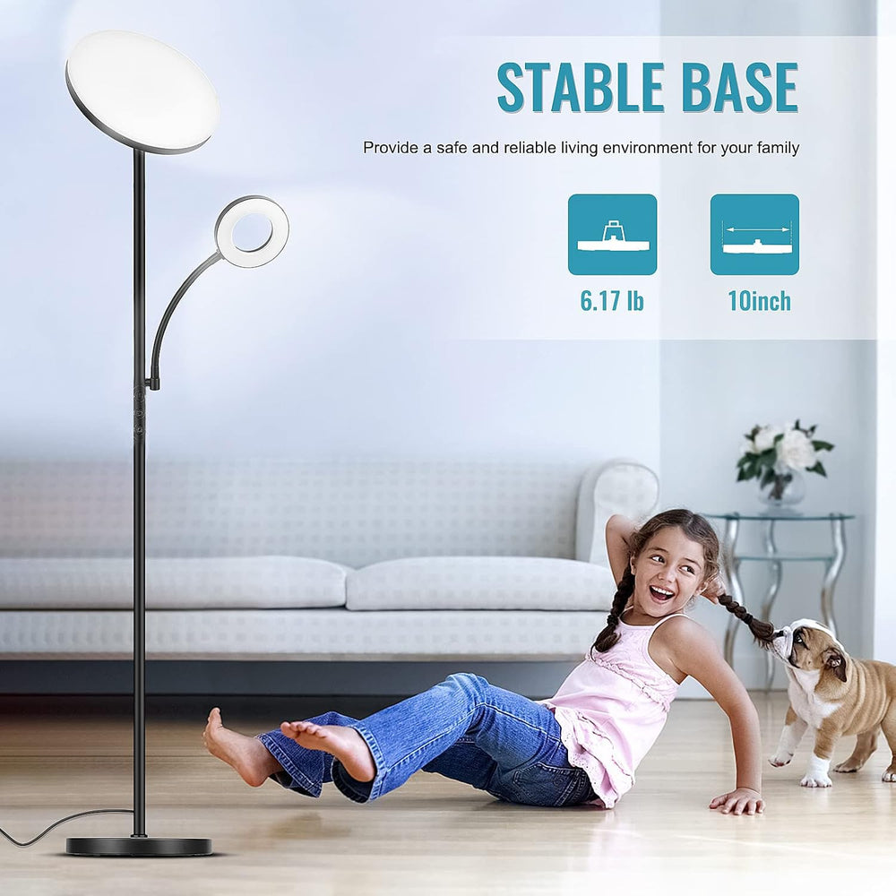 marctronic Floor Lamp, Upgraded 42W 4000LM Super Bright LED Floor Lamp for Li...
