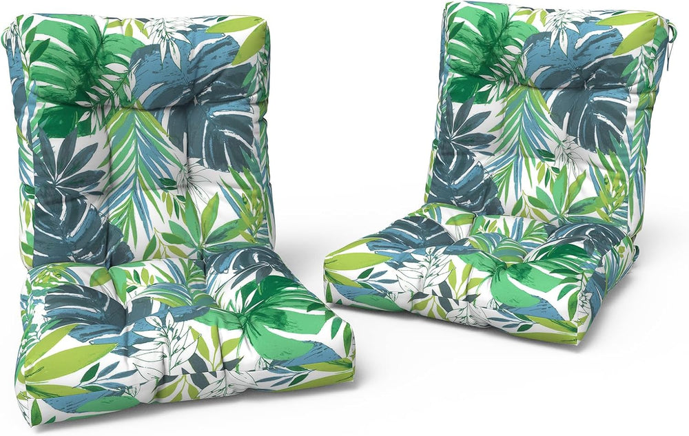 LVTXIII Outdoor Adirondack Chair Cushions, L42 x W21 x H4 Patio Tufted Low Ba...