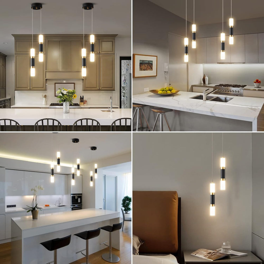 2-Light Pendant Lights Kitchen Island Dimmable LED Modern Mini Pendant Light,...