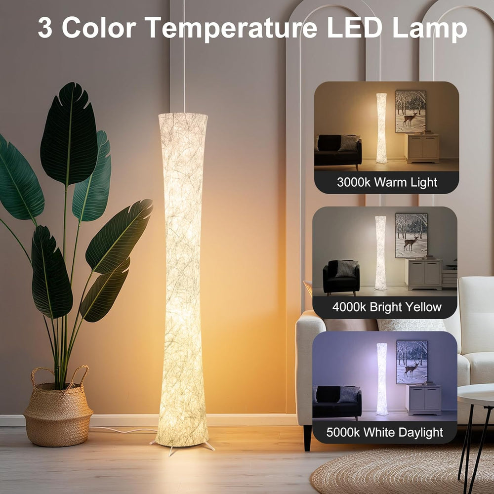 WORLD WIN Floor Lamp, 61'' Smart RGB LED Corner Lamp with Music Sync ...