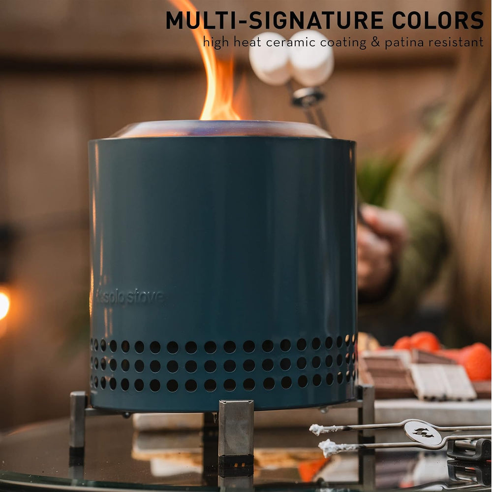 Solo Stove Mesa XL, 7 Inch Tabletop Fire Pit with Stand - Smokeless, Stainles...