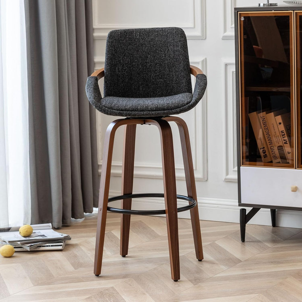 LUNLING 29.5" Set of 3 Bar Height Barstools Mid Century Modern Retro Bar...
