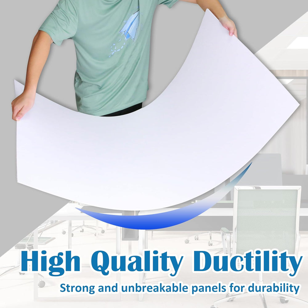Sunnyglade 10 Pack Drop Ceiling Tile 2ft x 4ft White PVC Ceiling Panel
