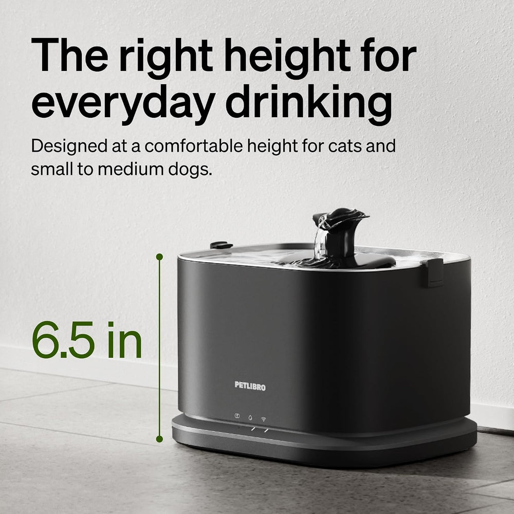 PETLIBRO Upgrade Cat Water Fountain Stainless Steel Tray, Dockstream 2 Cat Fo...