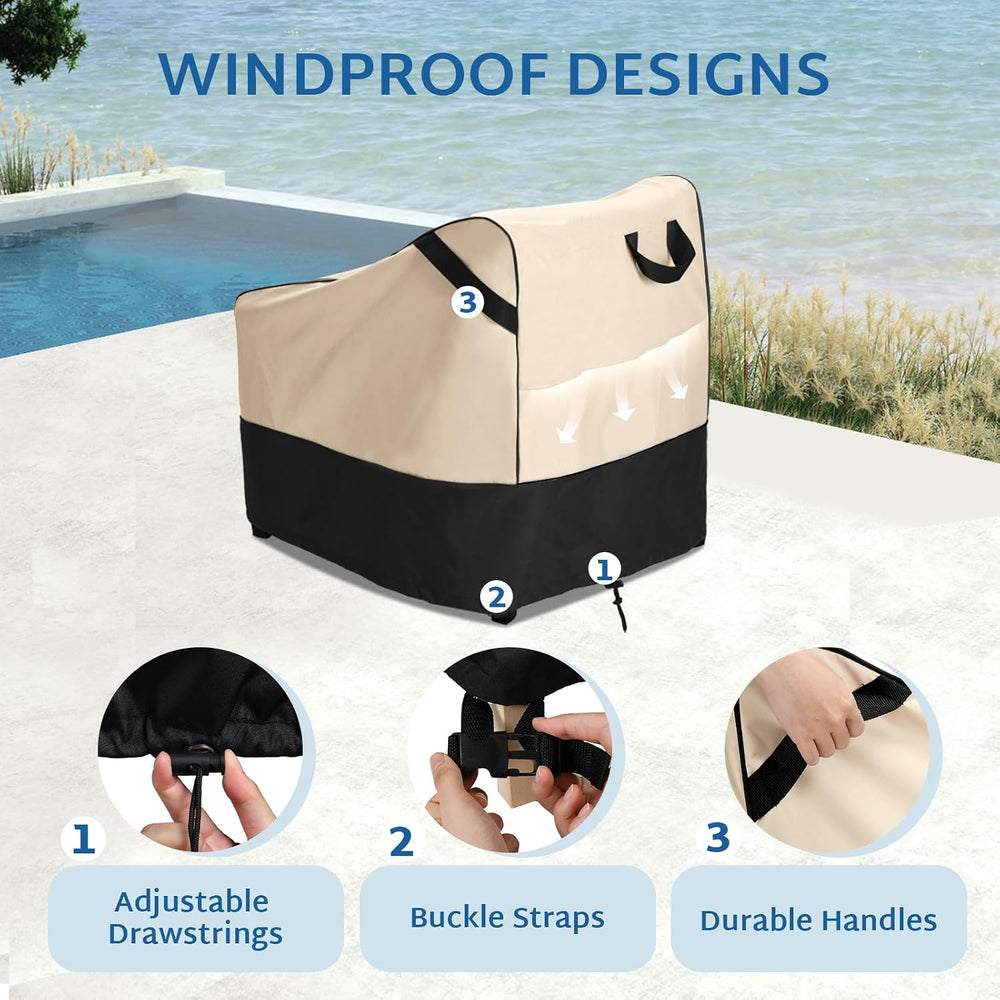FORSPARK Outdoor Chair Covers Waterproof, Patio Chair Cover Fit 32x37x36 in