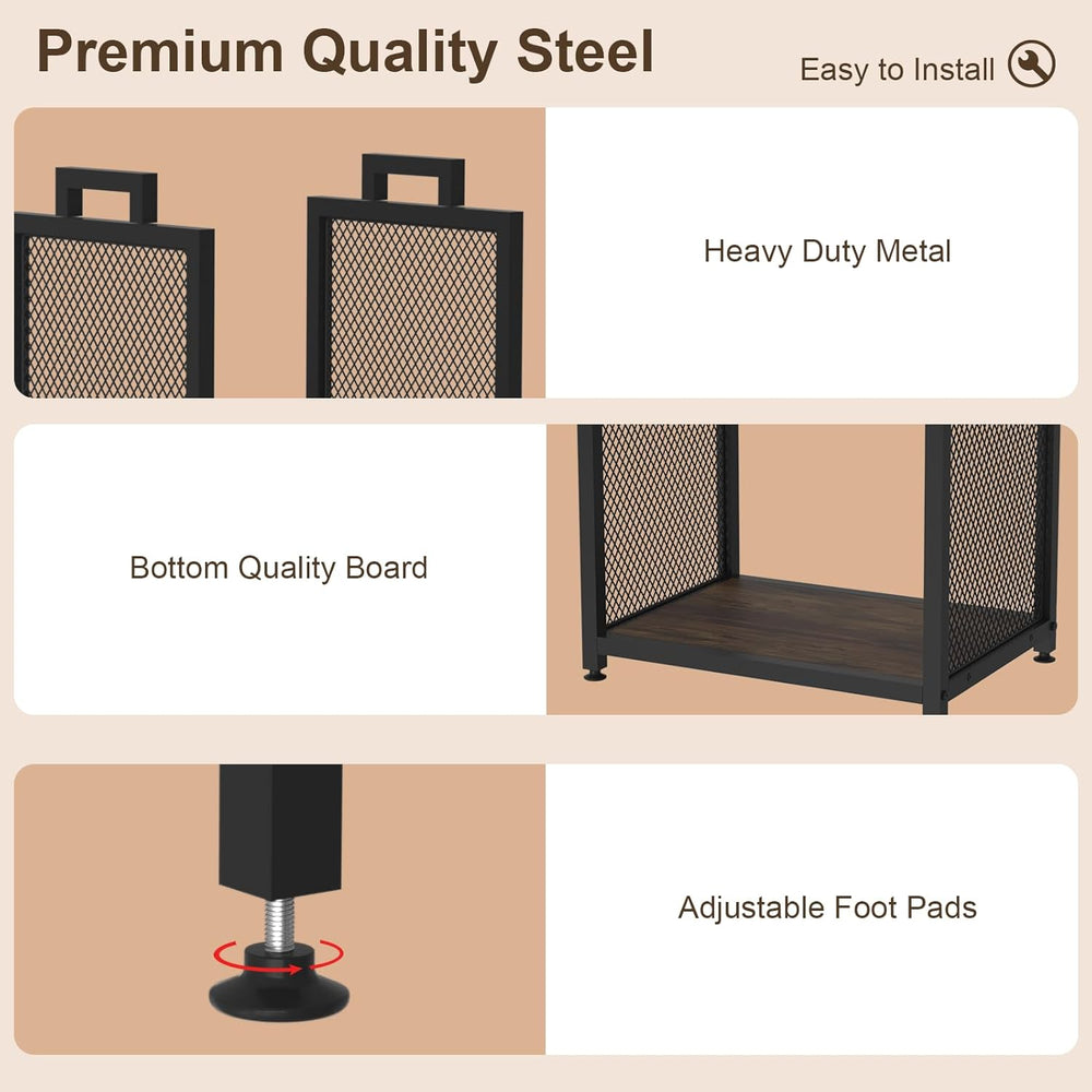 VyGrow Firewood Rack for Indoor, Heavy Duty Fire Wood Racks Holder, 17.32&quo...