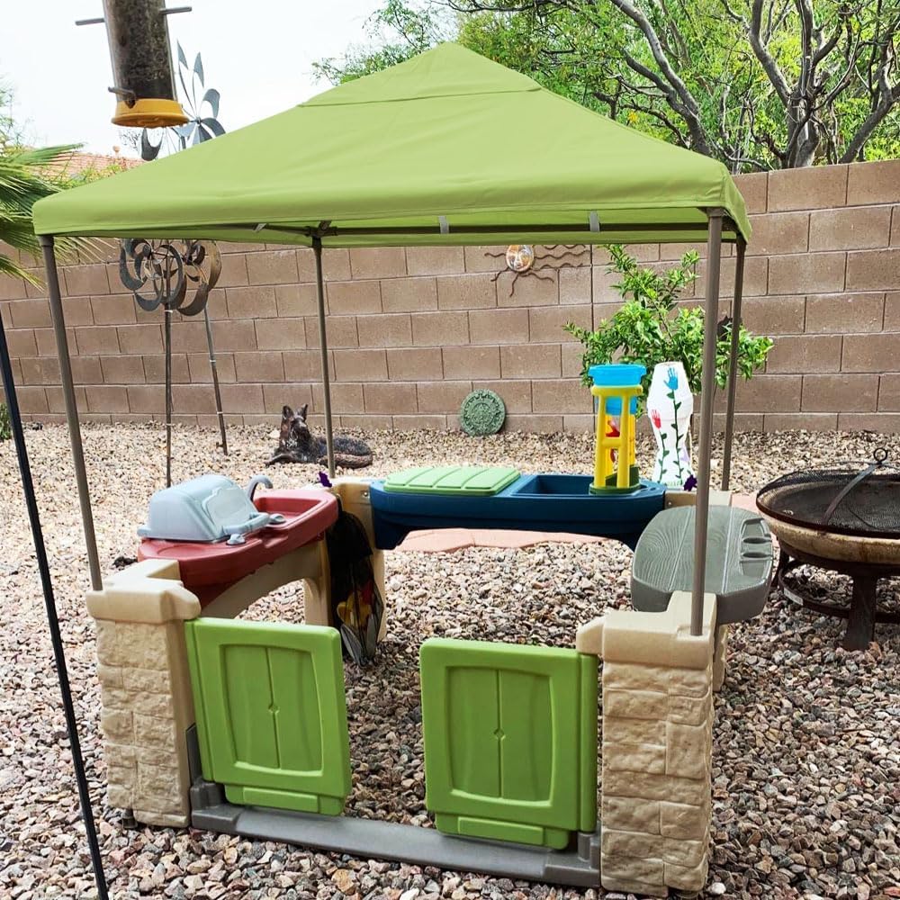 YardJoyliz Upgraded All Around Playtime Patio Canopy for Step2 BBQ Center