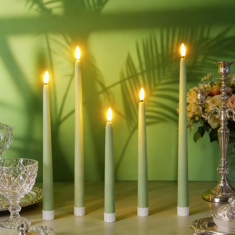 Rossesay 48 Pcs Flameless LED Taper Candles Battery Operated Candles 4 Sizes ...