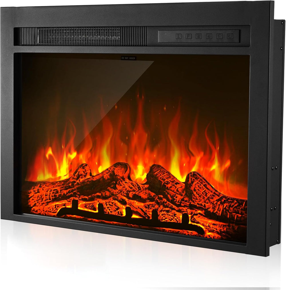 VEVOR 40 Inch Electric Fireplace Insert, 5000BTU Recessed or Wall Mounted Hea...