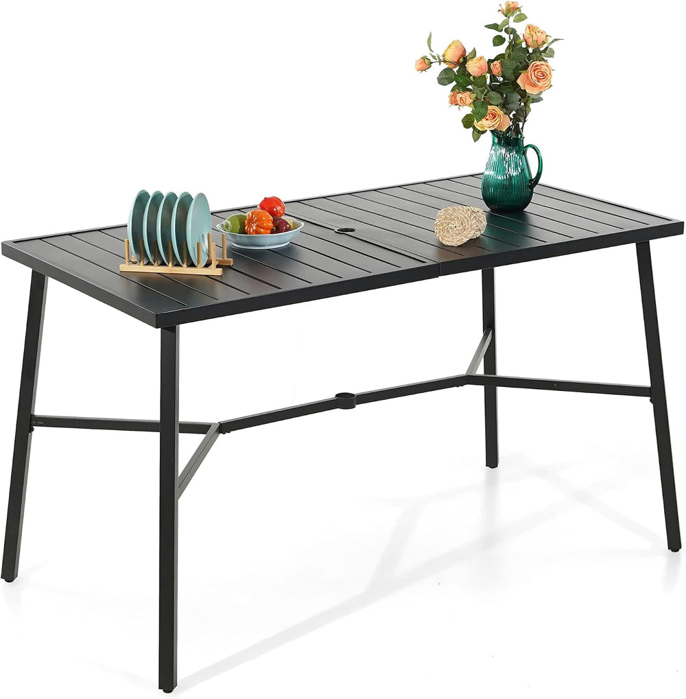 Sophia & William Outdoor Bar Height Table, 67”L x 35.5”W x 39.7”H