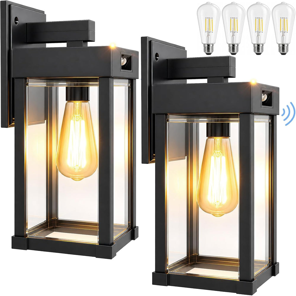Solar Wall Lights Outdoor, Solar Sconce Lantern with 3 Lighting Modes
