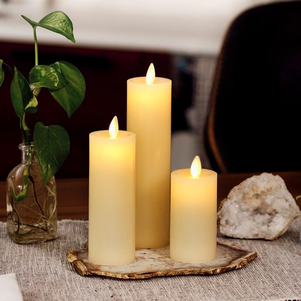 Luminara Classic Slim Flameless LED Candle, Ivory 2" x 4.5, Battery Oper...