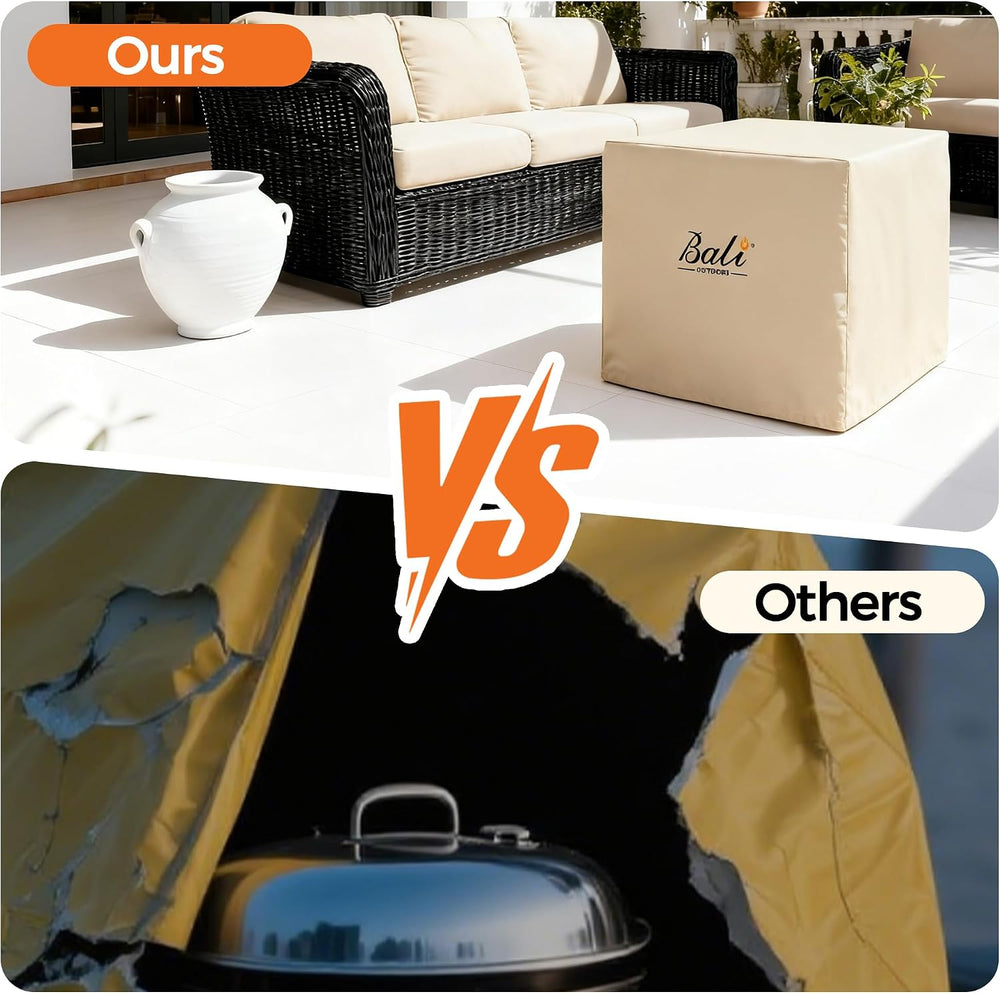 BALI OUTDOORS 30 Inch Square Patio Fire Pit Table Cover