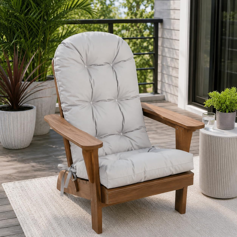 Outdoor Adirondack Chair Cushions Set of 2, Waterproof Patio Rocking Chair Cu...