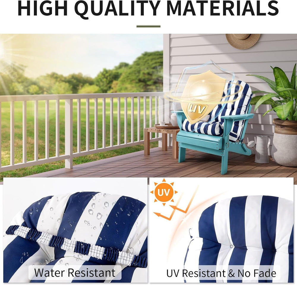 Adirondack Chair Cushion, High Back Patio Chair Cushions 48 x 19.7 x 4.7 Inch...