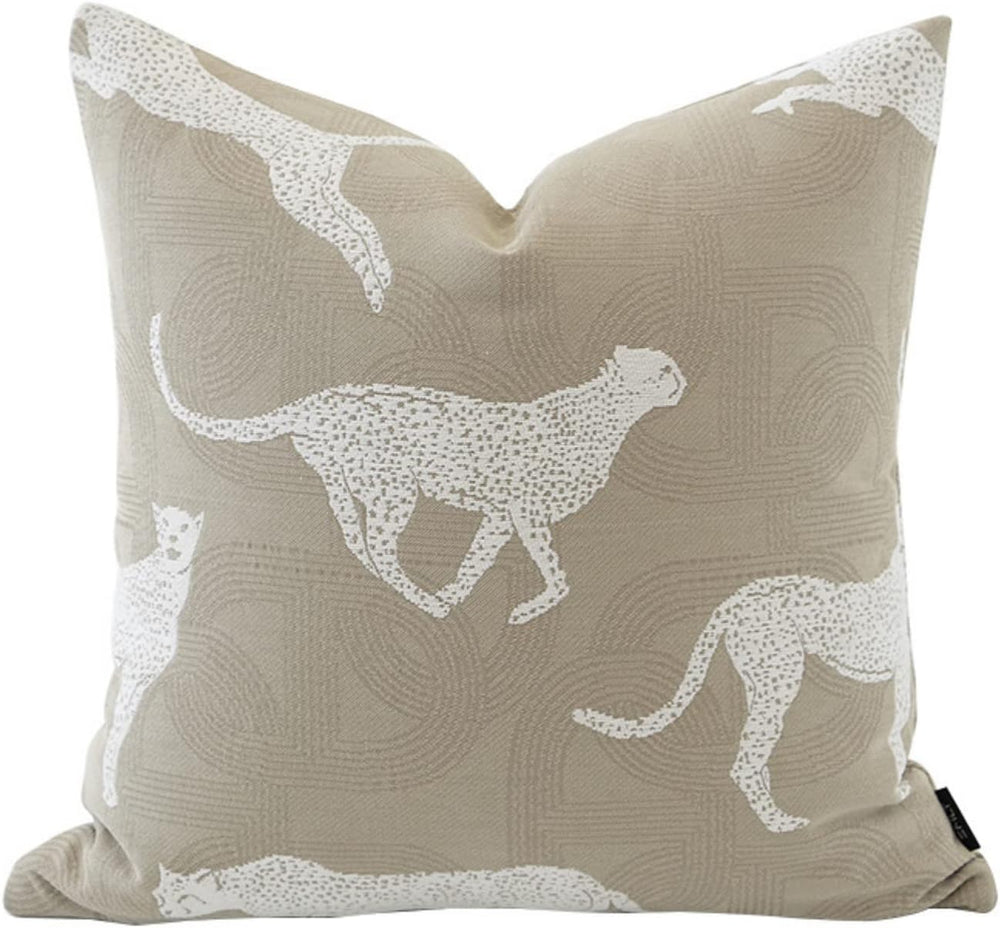 Croker Horse 20x20'' Inches Throw Pillow Cushion Cover - Leopard Patt...