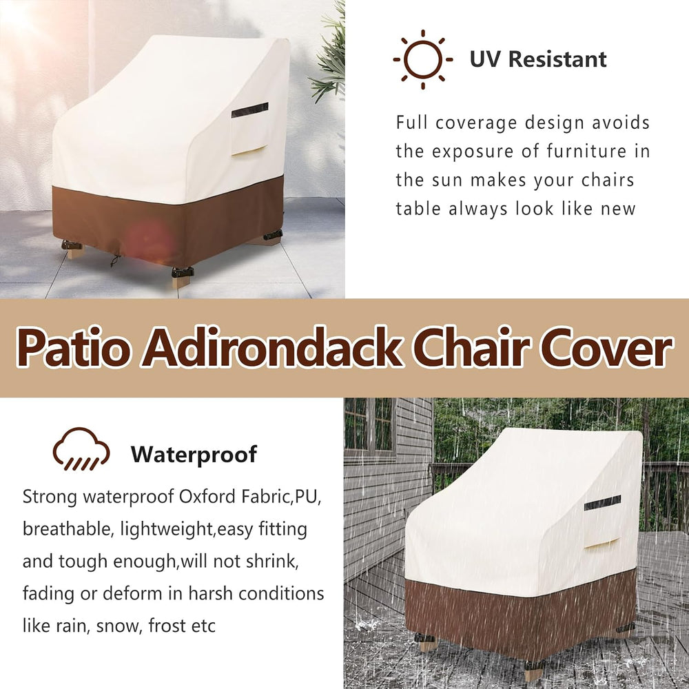 Patio Chair Covers,Waterproof Heavy Duty Patio Furniture Covers for Adirondac...