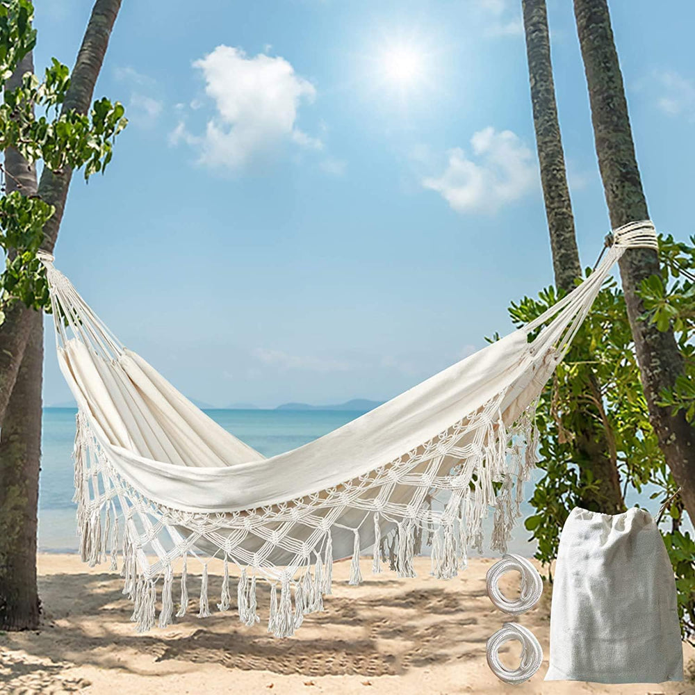 Hammock Brazilian Double Hammocks Soft Comfortable Fabric Cotton Canvas