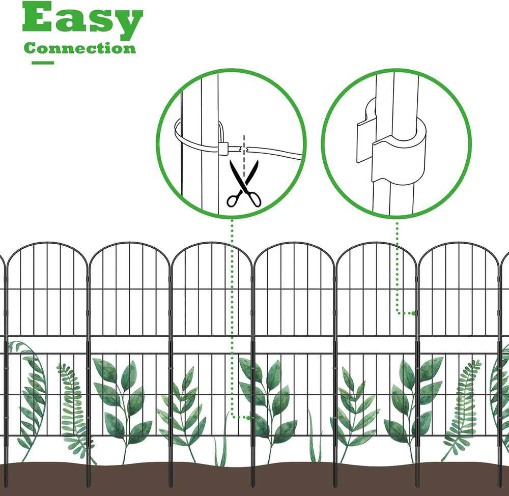 Decorative Garden Fence Fencing 36in (H) x 10ft (L) Animal Barrier for Dog