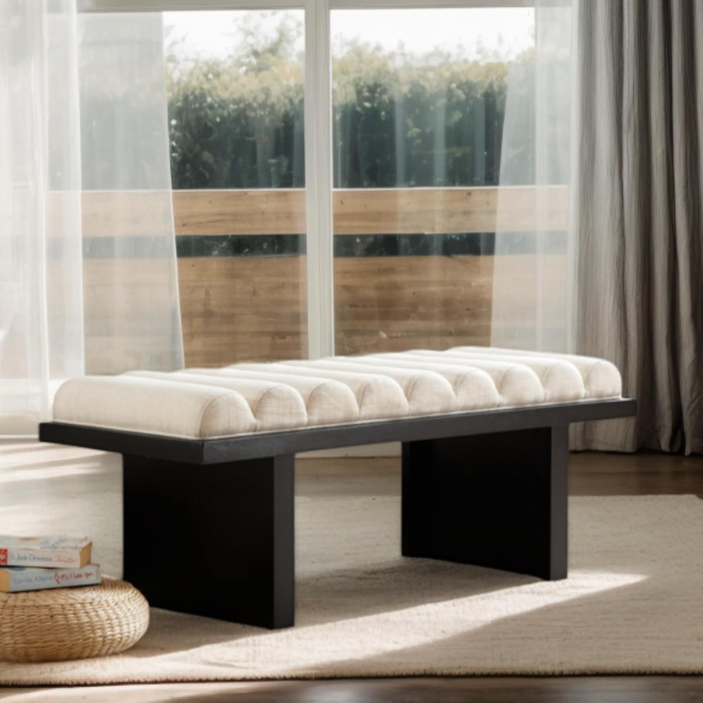 HEAH-YO Modern Bedroom Bench,47 Inches Upholstered Entryway Bench for Bedroom...