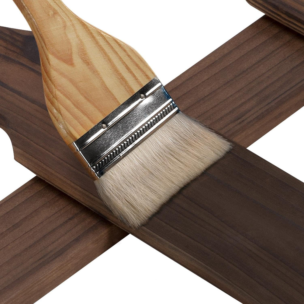 Yaheetech 177.5in Wooden Picket Fence Panels for Garden Beds,Dark Brown