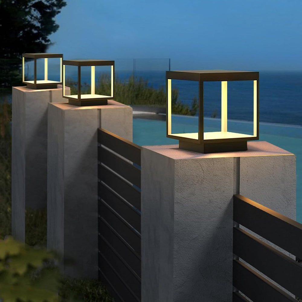 Stainless Steel Outdoor Post Lights 10X10,12V&110-240V Hard Wired Light,O...