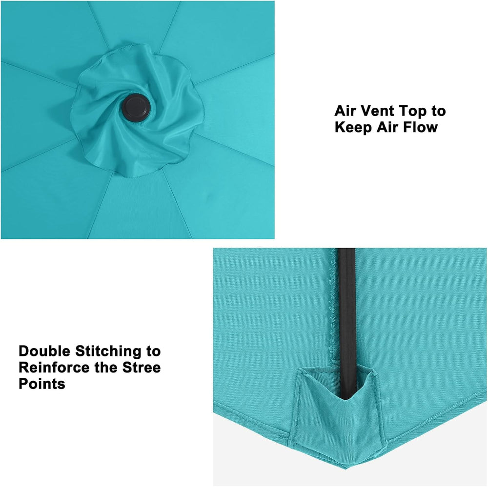 MASTERCANOPY 10ft Replacement Canopy for 8 Ribs - Turquoise