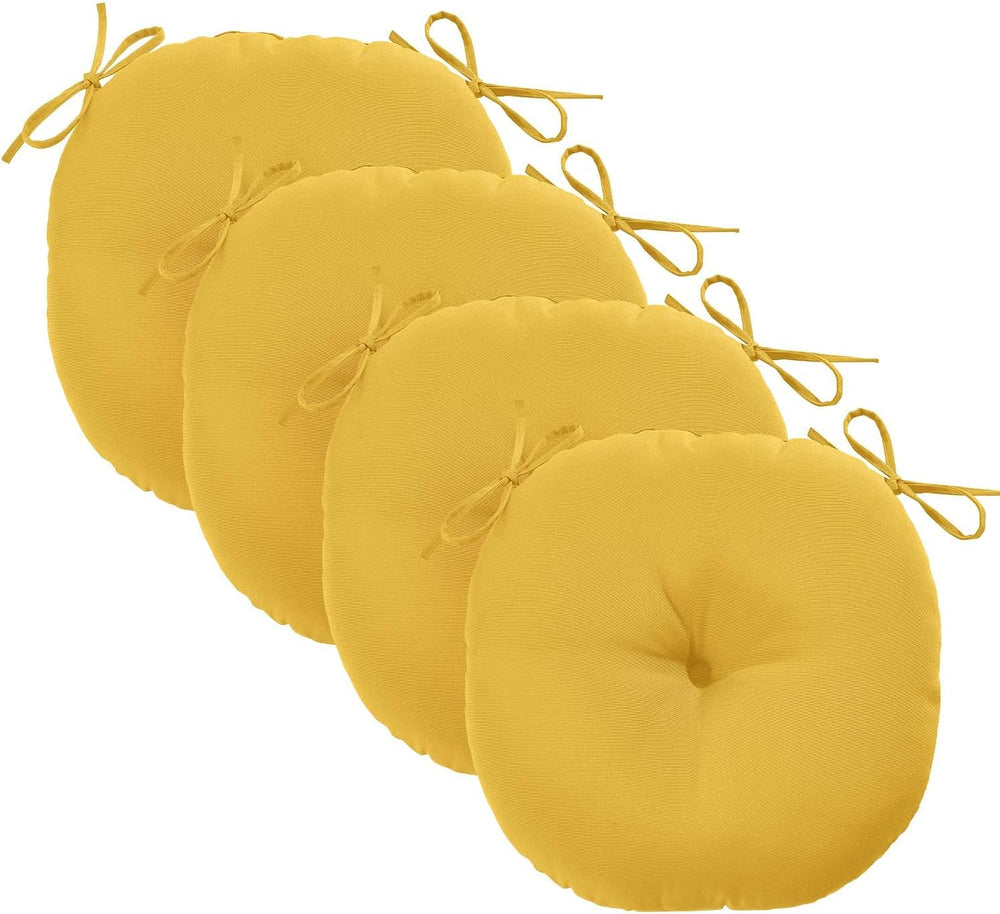 downluxe Bistro Chair Cushions for Patio Furniture, Water-Resistant Round Out...