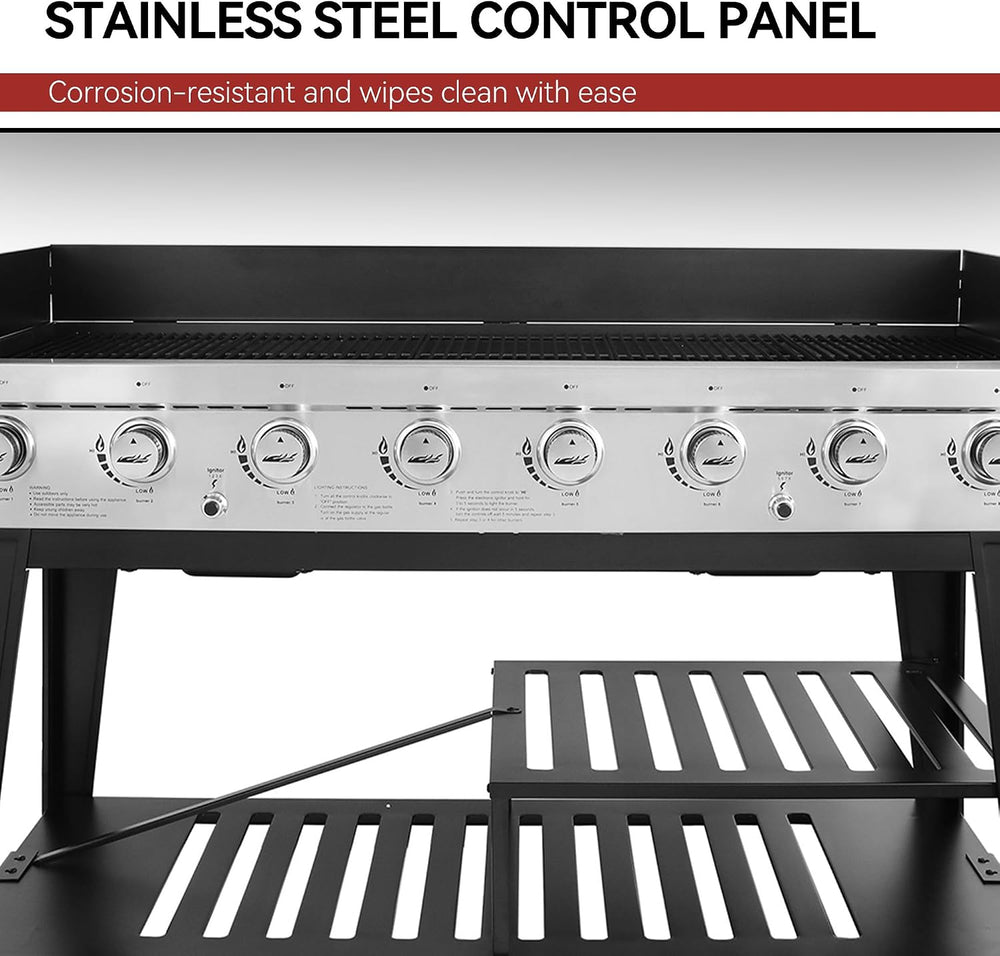 Royal Gourmet 8-Burner Gas Grill, 104,000 BTUs Liquid Propane Grill