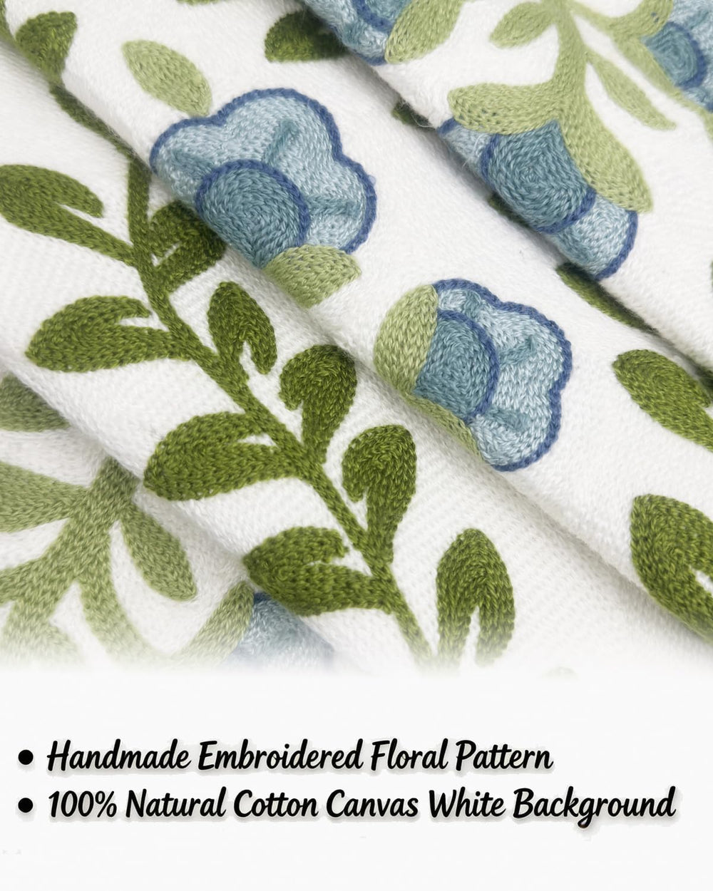 Alysheer Embroidered Decorative Throw Pillow Cover 20"x 20" Set of ...