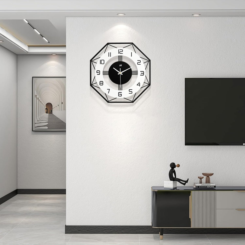 Large Wall Clocks for Living Room Decor Modern Silent Wall Clock for Home Hou...