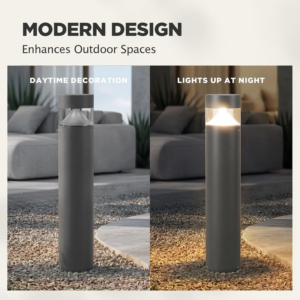 31.5'' Outdoor Pathway Lights Hard Wired, IP65 Waterproof Driveway Li...