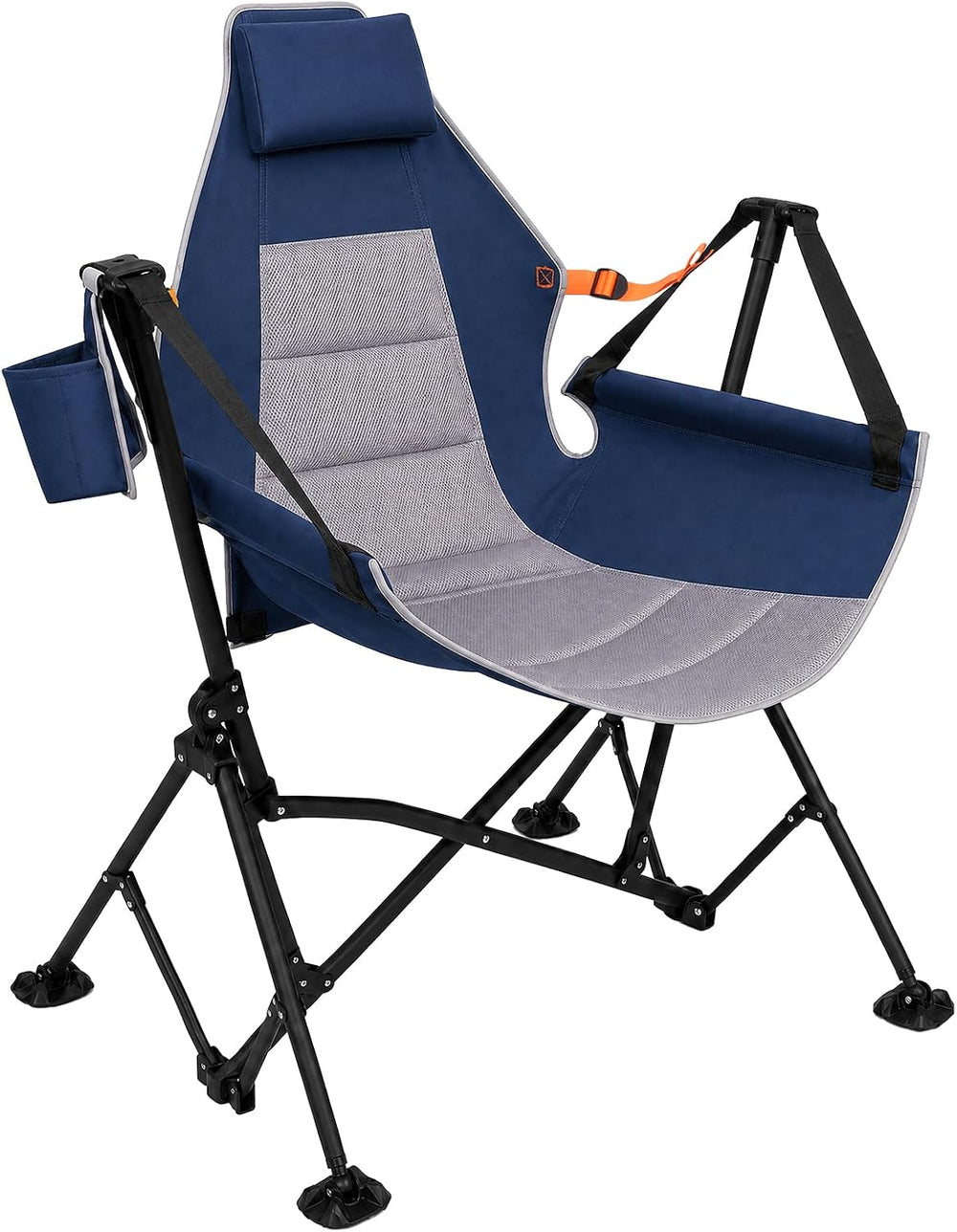 Romswi 1 Pcs Hammock Chair, Oversized Portable Folding Swinging Chair with Ad...