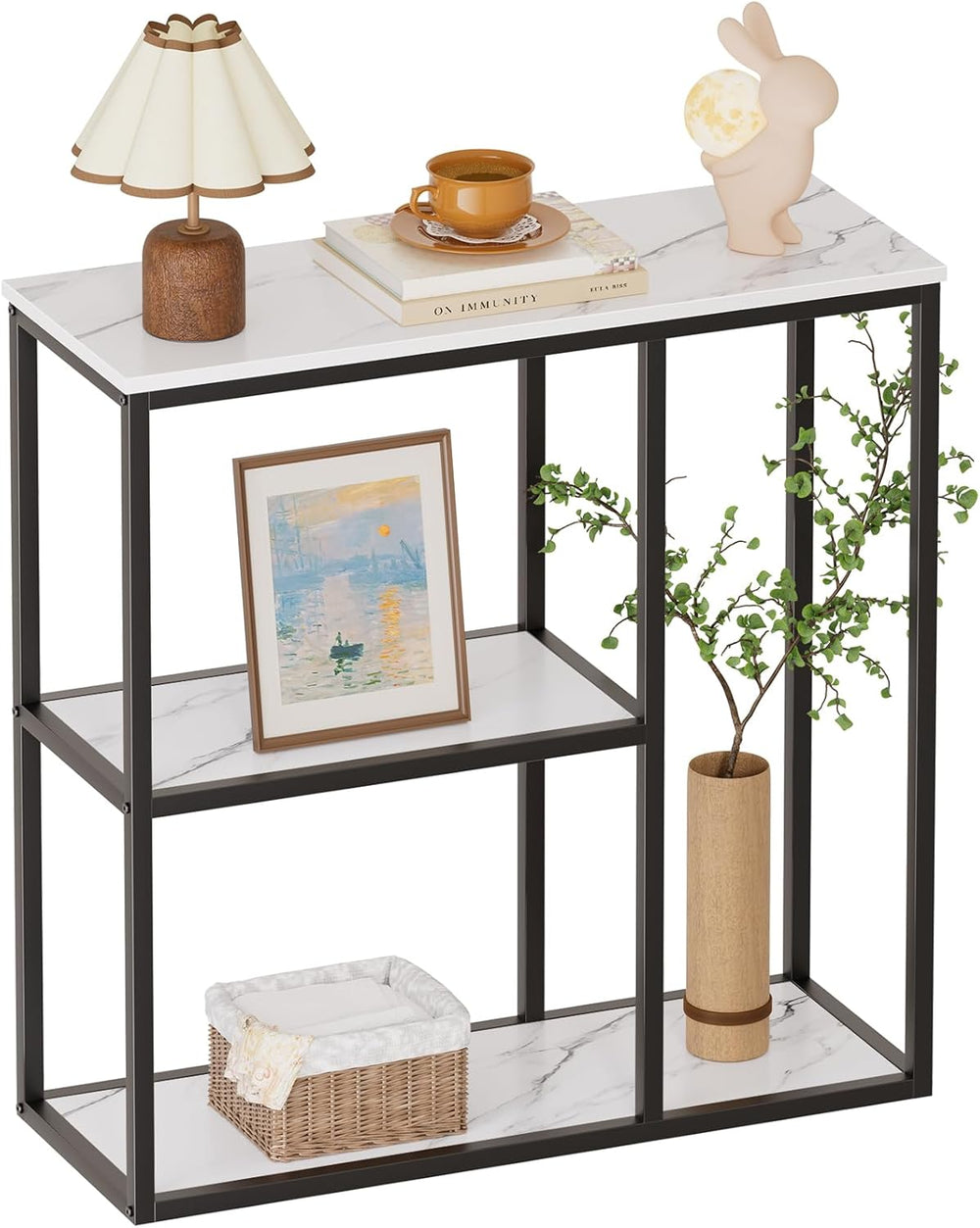WOHOMO Console Table, 12 Inch Narrow Entryway Table for Living Room, 31.5 Inc...