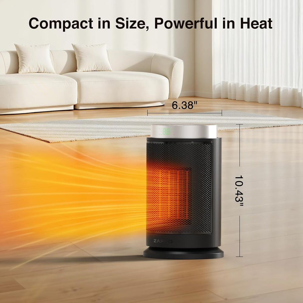 ZAFRO Space Heater, Ultra Quiet Portable Electric Heaters for Indoor Use with...