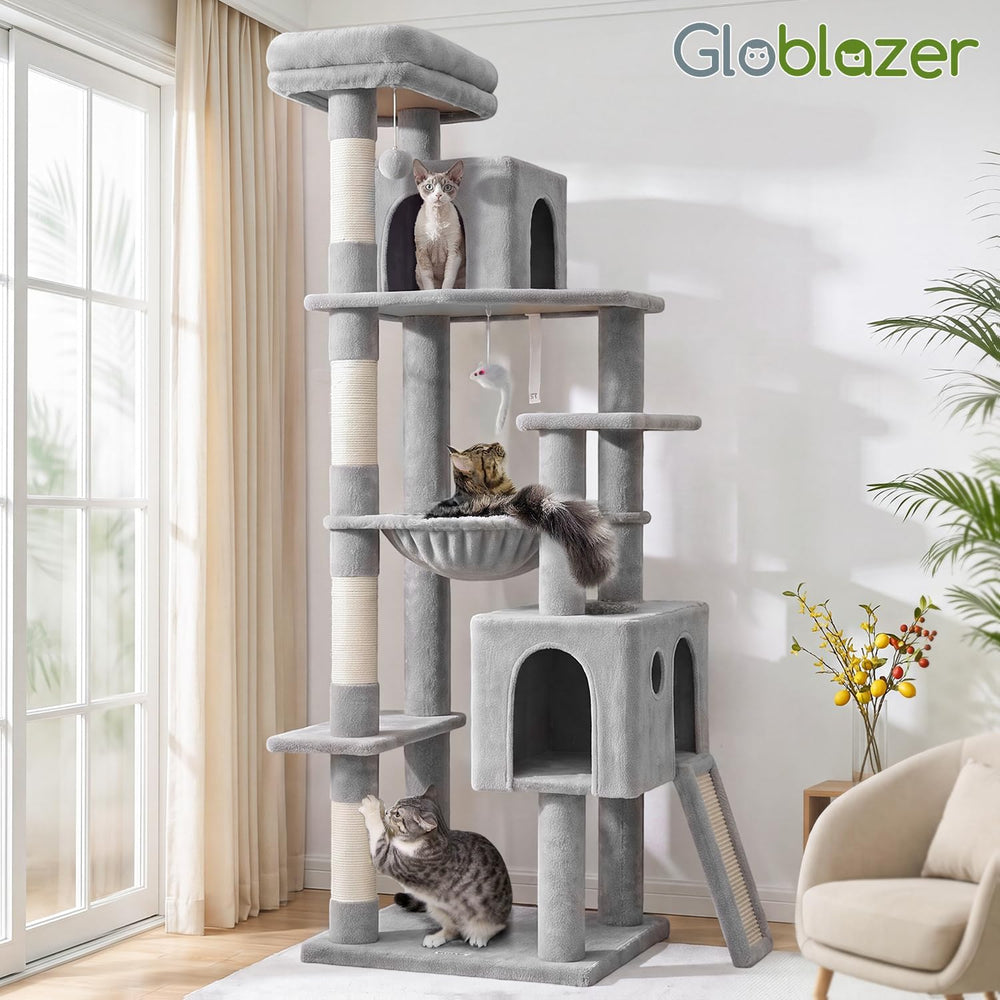 Globlazer F70 Pro Heavy Duty Cat Tree Tower for Indoor Cats Large Adult