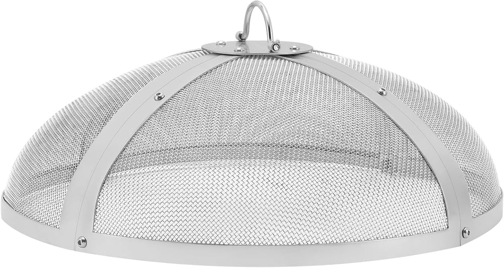 VEVOR Fire Pit Spark Screen Round 20", Reinforced Heavy Duty Steel Metal...