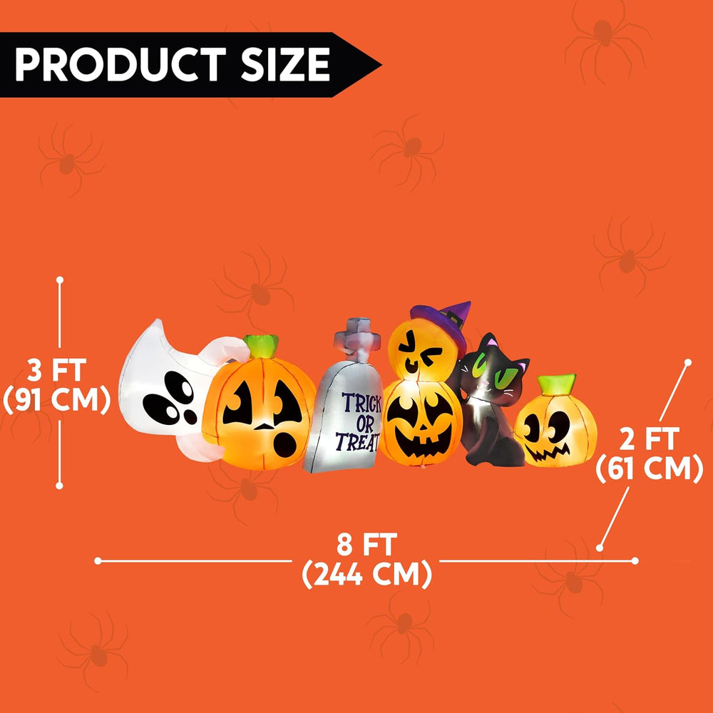 Joiedomi 8 FT Long Halloween Inflatables Outdoor Decoration, Halloween Blow U...