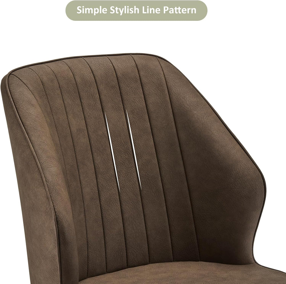 TUKAILAi Modern Dining Chairs Set of 6, Faux Leather Upholstered Kitchen Chai...