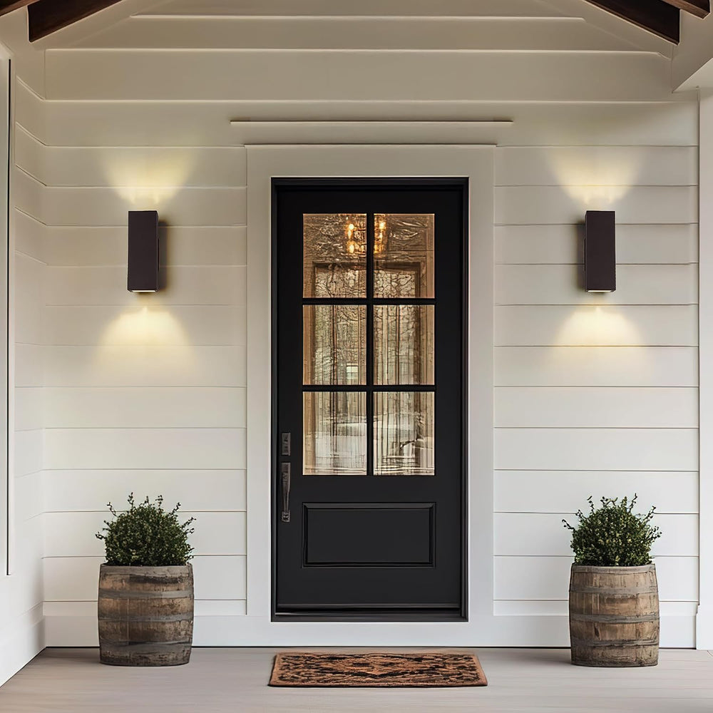 harriet Porch Lights Outdoor Modern - IP64 Waterproof Aluminum and Tempered G...