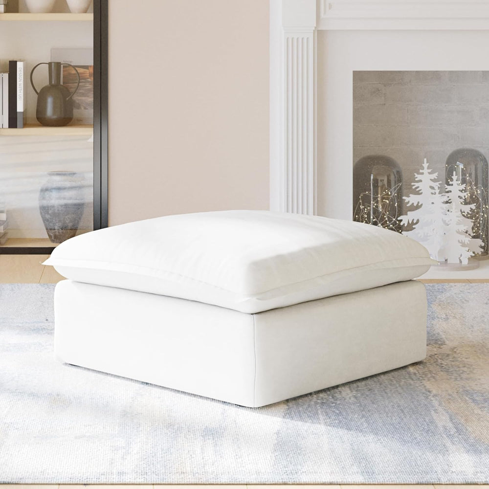 JACH Ottoman Module for Living Room, Cushion Covers Removable, Minimalist Com...
