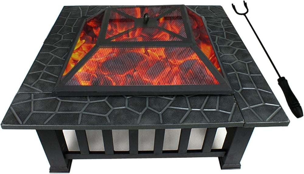 F2C Outdoor Heavy Steel Fire Pit Wood Burning Fireplace Patio Backyard Heater...
